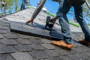 GAF Master Elite contractor installing Timberline HDZ shingles on residential roof