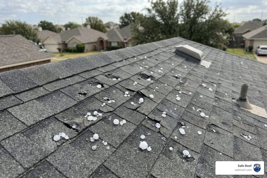 hail damage roof texas
